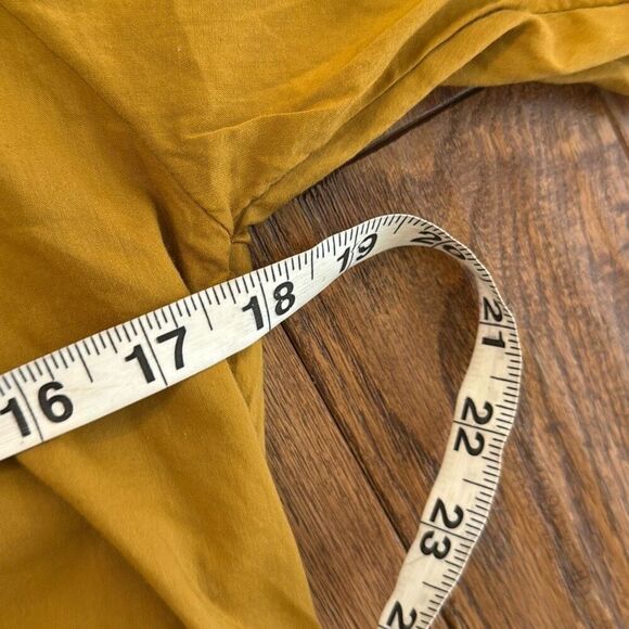 Aerie NWT mustard yellow cropped puff sleeve blouse XS - Picture 7 of 8